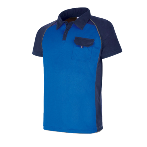 [1288PTMCAAZ] Polo Manga Corta Azul Marino / Azulina