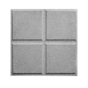 Pz Baldosa 4 tacos Gris 30x30x4 Ref.300