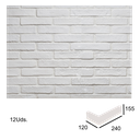 Caja Esquina Saliente Oxford Blanco 2,5x5,5x12x24