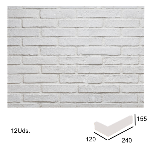 [VERNI-225] Caja Esquina Saliente Oxford Blanco 2,5x5,5x12x24