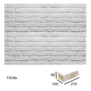 Caja Esquina saliente London Blanco 2x6,5x10,5x21