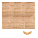 Esquina Saliente Moldura Travertino Arenado 4x12x30x30