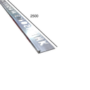 Canto Aluminio Plata SLIM 183A 3 mm 2,5 mt