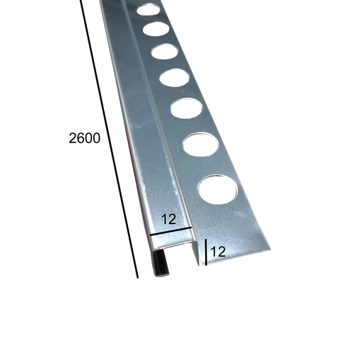 [JUN-105] Junquillo Acero Inoxidable Brillo 12x12 mm Ref: 01153