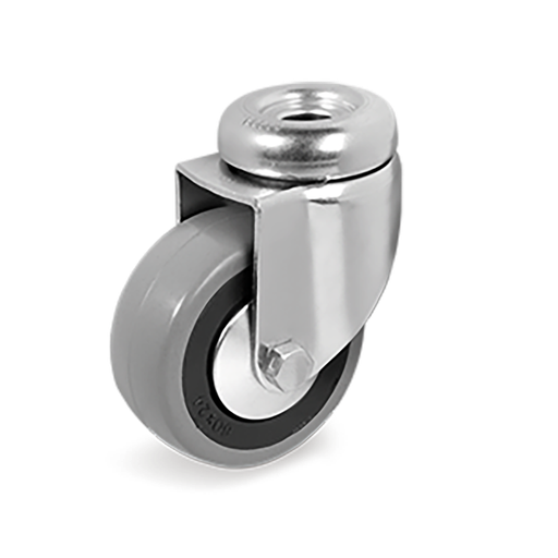 [RUE-P116] Rueda de Goma Gris Anti-Huella Serie 37