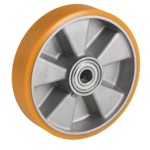 [RUE-P56] Rueda de Poliuretano &quot;TR&quot; Amarilla Serie 65