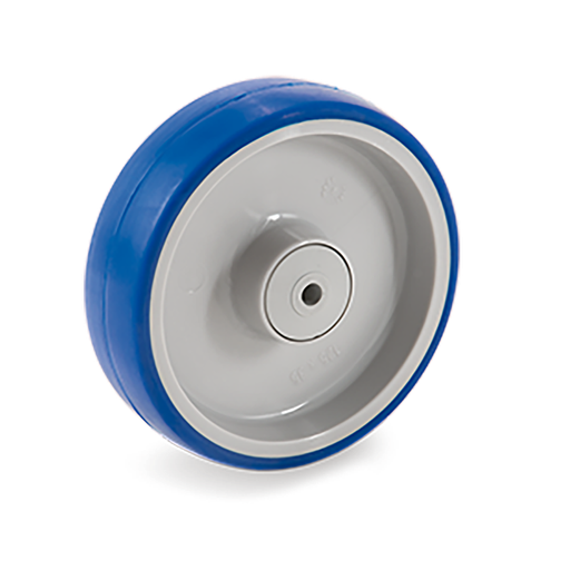 [RUE-P50] Rueda de Poliuretano Azul con Cojinete Serie 61