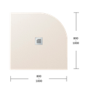 Plato de Ducha Angular Silex Pizarra Blanco Roto000