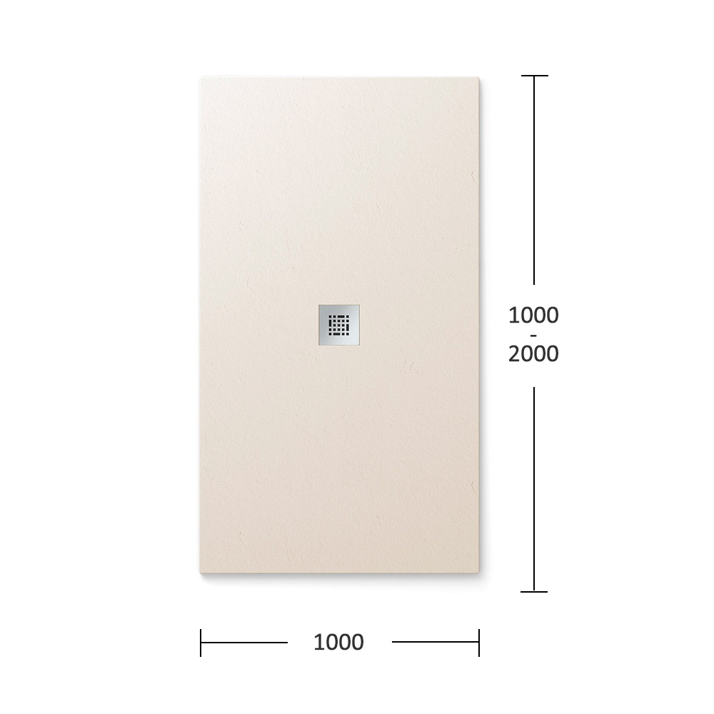 Plato de Ducha Essential Pizarra Blanco Roto 1000 mm