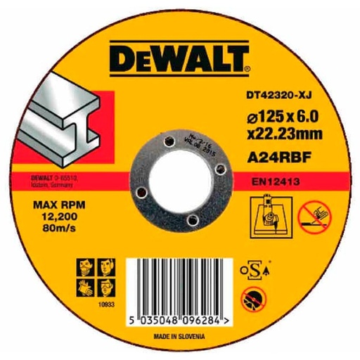 [STAN-P403] Disco Desbaste Metal Cóncavo 6 mm de Espesor