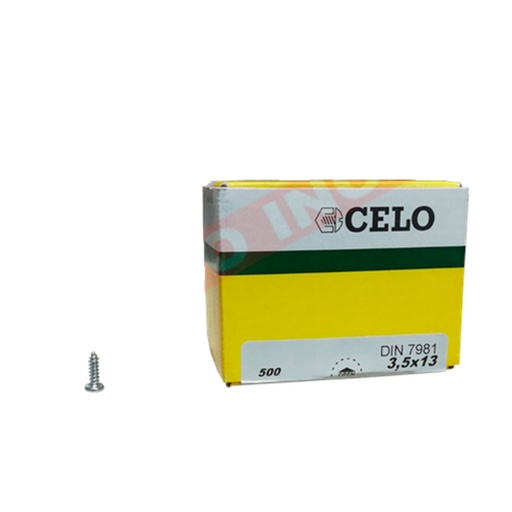 [CELO-P236] Caja de Tornillo Rosca Chapa Cabeza Alomada DIN 7981 3,5 mm