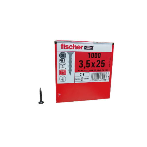 [FISCHER-P481] Caja de Tornillo FSN-TPD 3,5 mm (1000 uds)