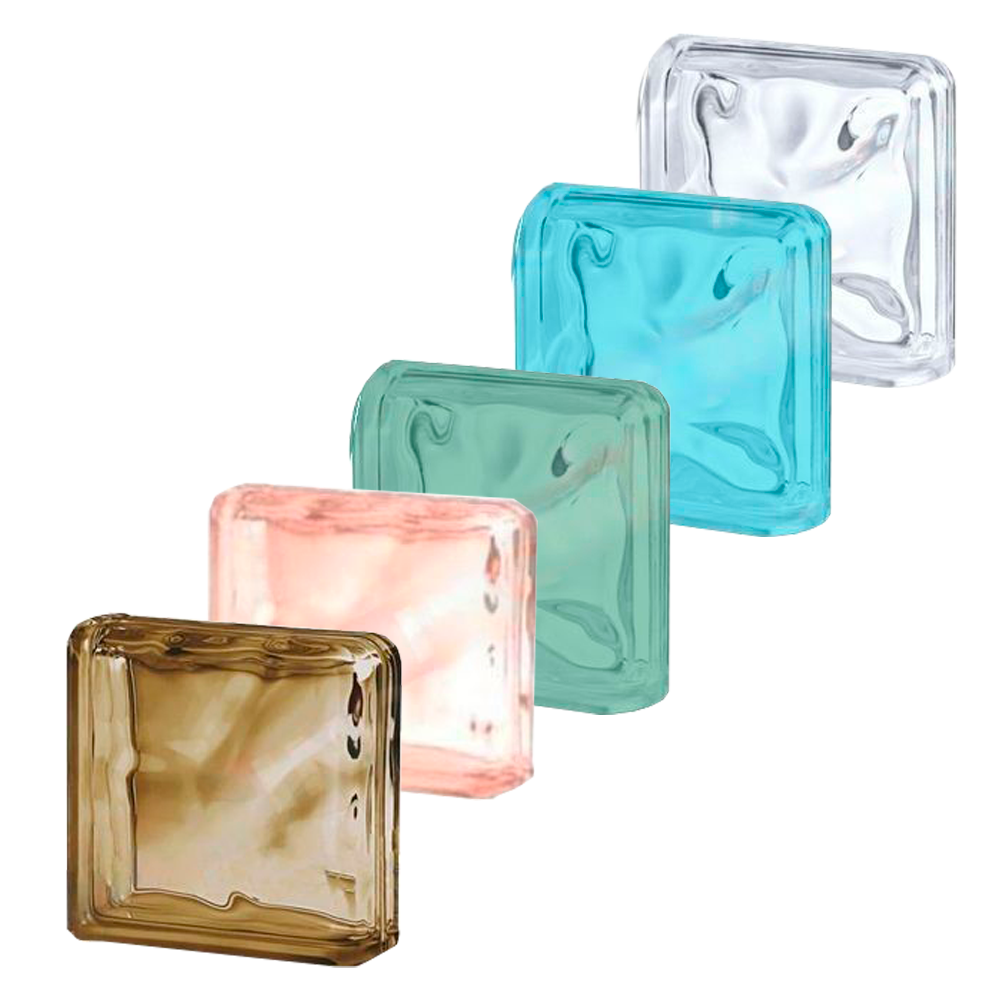 Terminal Curvo Ondulado Transparente 190x190x80 mm