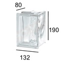 Angular Esquina Neutro Ondulado Transparente 190x132x80 mm
