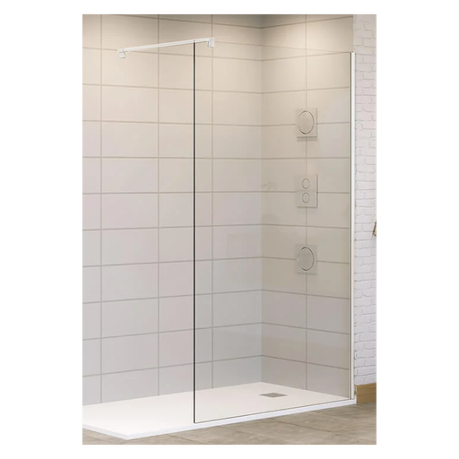 [ECO-P010] Fijo para Ducha 1950 mm Perfil Blanco 10 mm de Espesor