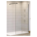 Fijo para Ducha 1950 mm Perfil Negro Mate 8 mm de Espesor