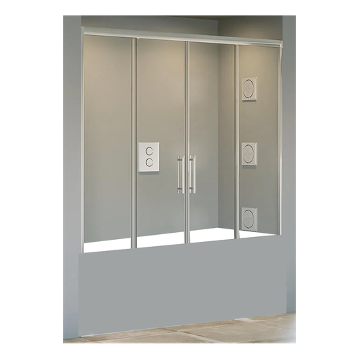 [ECO-P023] Frontal para Bañera Koror 1500 mm Perfil Plata Brillo