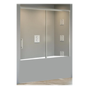 Frontal para Bañera Tuvalu 1500 mm Perfil Plata Brillo