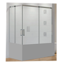 Angular para Bañera Hydra 1550 mm Perfil Plata Brillo