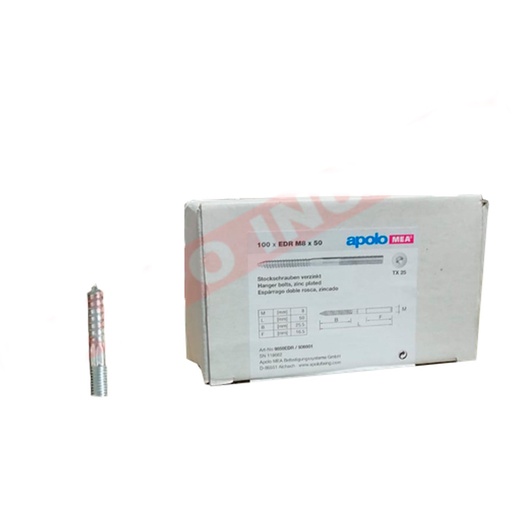 [CELO-P100] Caja de Esparrago de Doble Rosca DIN