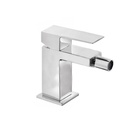 Monomando de Bidé Cuadro-Tres Cromado con Maneta Ref.00612001