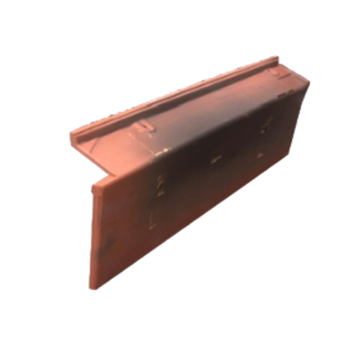 [TEJ-67] Remate Lateral Derecho Teja Mixta Roja envejecida