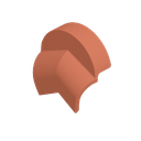 Tapón Curvo Teja Mixta Roja