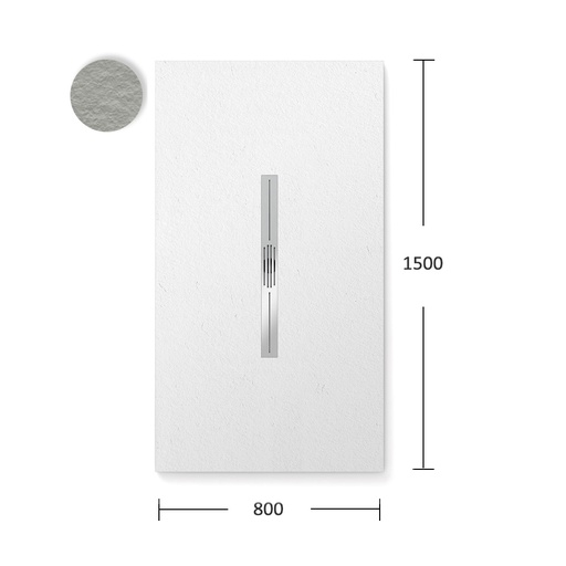 [FIO-296] Plato de ducha Privilege Pizarra Blanco Total 1600x800 mm