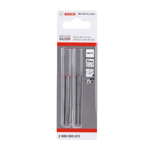 [BOSCH-212] Cuchilla de Cepillo Reversible GHO 12V (2 ud)