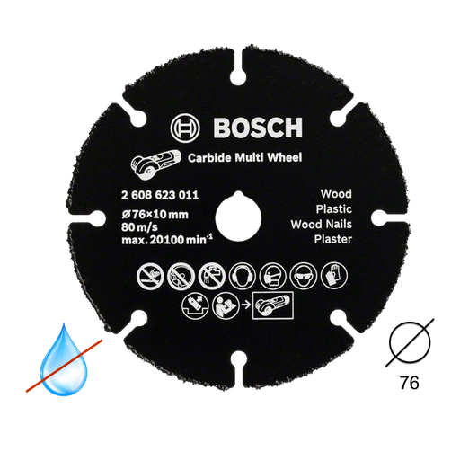 [BOSCH-238] Disco Multimaterial Carburo 76x10 mm