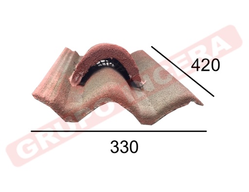 [TEJ-189] Teja de Ventilación Gredos Granulada Roja