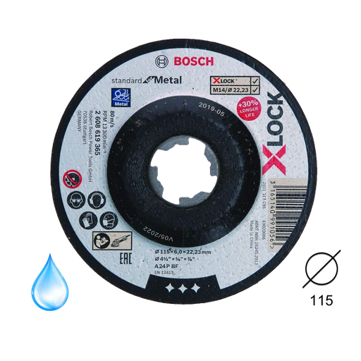 [BOSCH-P278] Disco Desbaste X-Lock Standar Para Metal