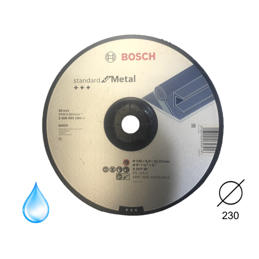 [BOSCH-280] Disco Desbaste Standar Para Metal 230x6 mm