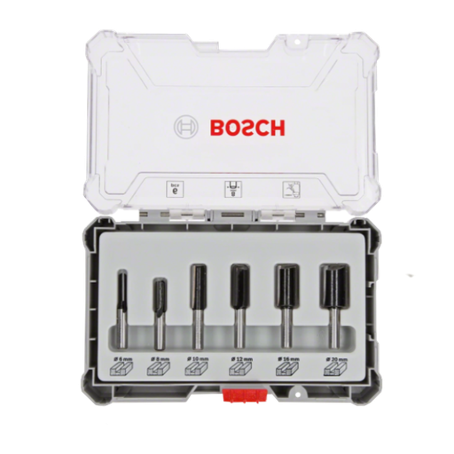 [BOSCH-281] Kit de 6 Fresas Rectas 8 mm