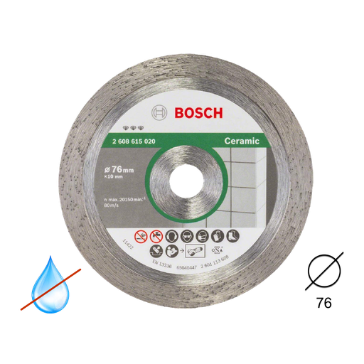 [BOSCH-285] Disco de Corte Diamante Best Ceramic 76x10 mm