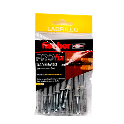 [FISCHER-P375] Bolsa Profix Taco N Z/20 ( 20uds) Ref:518043/518045