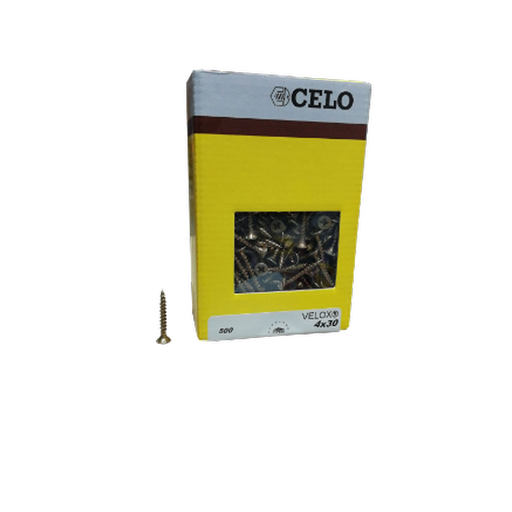 [CELO-P74] Caja Tornillo Avellanado para Madera Pozi DIN  Bicromatado + Lubricado