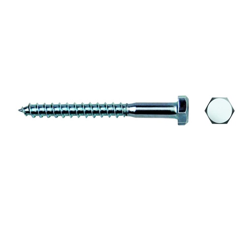 [CELO-309] Caja Tirafondo Hexagonal DIN/ ref 9860571 8*60 Zincado