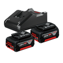 Set Bateria 18V 2x4.0 Ah + Cargador GAL Ref: 1600A019S0