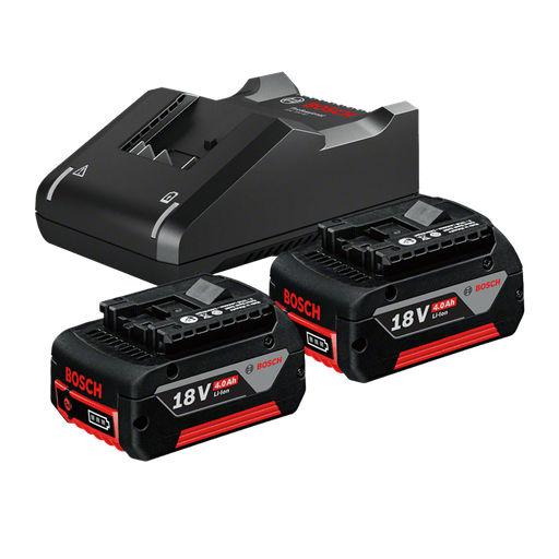 [BOSCH-31] Set Bateria 18V 2x4.0 Ah + Cargador GAL Ref: 1600A019S0