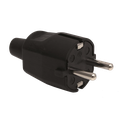 Base Clavija Macho Goma Negra 16 A Ref. 51001018