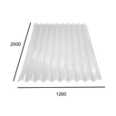 Placa policarbonato OP Transparente 250x126