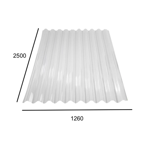 [ROC-020] Placa policarbonato OP Transparente 250x126