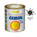 Titan Esmalte Brillante Al Agua Antioxidante Oxiron Liso 4 l Negro Ref: 02L
