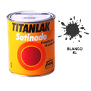 Titanlak Esmalte Laca de Poliuretano Negro Satinado 011 4 l