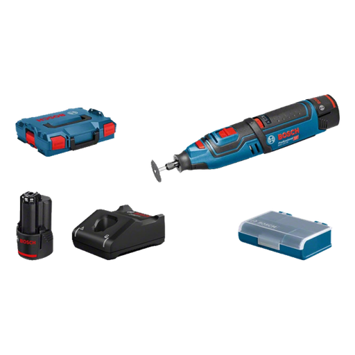 [BOSCH-357] Multiherramienta Giratoria GRO 12V-35 a Batería + 2 Baterías de 2 Ah