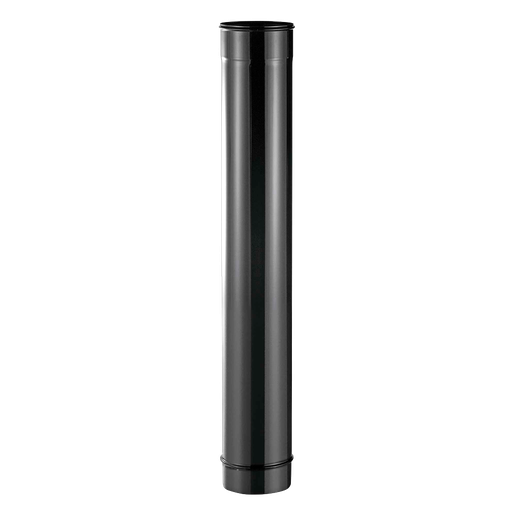 [INOX-72] Tubo Vitrificado Negro Mate 1 mt Ø 150 (TVNM150)