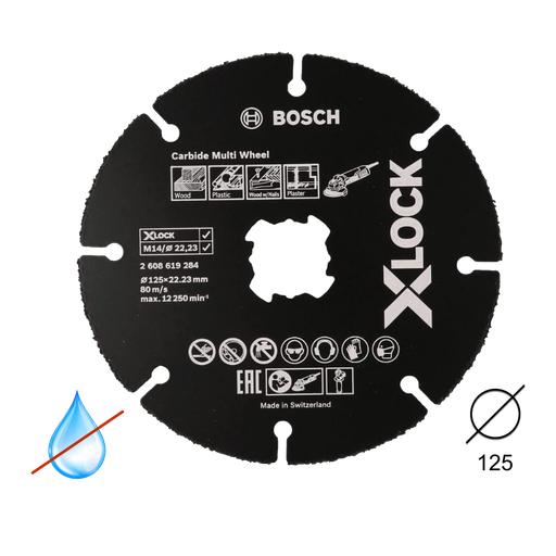 [BOSCH-334] Disco X-Lock Multiwheel 22 mm 125 mm