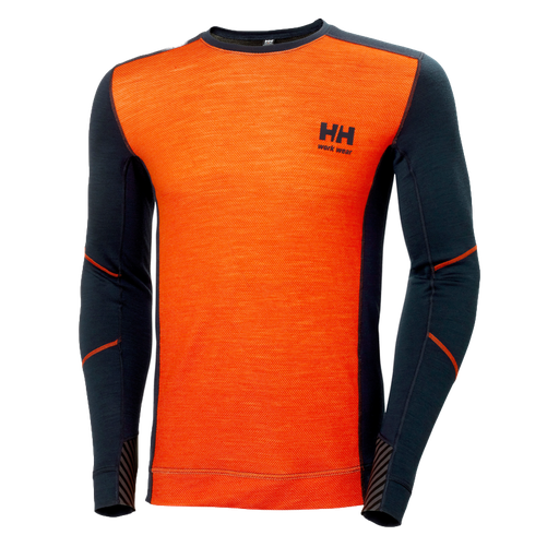 [HH-P278] Camiseta HH Lifa Merino Cuello Redondo 592 Naranja Ref.75106