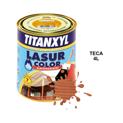[TITAN-302] Titanxyl Lasur Satinado al agua 04M Teca 4 Litros